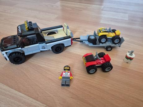 Lego city 60148 pretekársky tím štvorkoliek, 