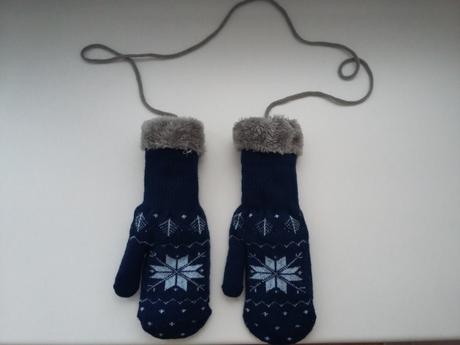 Nové pletené extra teplé rukavičky, 