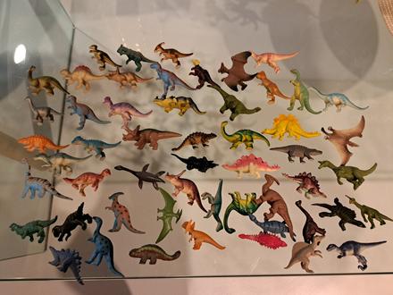 Plastové zvieratá - dinosaure a divoké zvieratá,