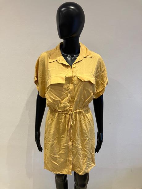 Dámske košeľové šaty horčicové bershka (26), bershka,s