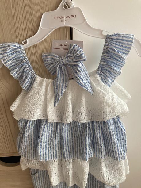 Letný overal tahari girl a gumicka do vlasov masla, 122