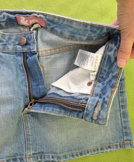 Krátka riflová suknička, h&m,152