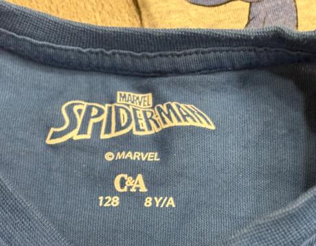 3x spiderman tričko veľ. 128, c&a,128