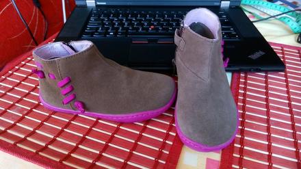 Členkové kožené topánky, camper,27