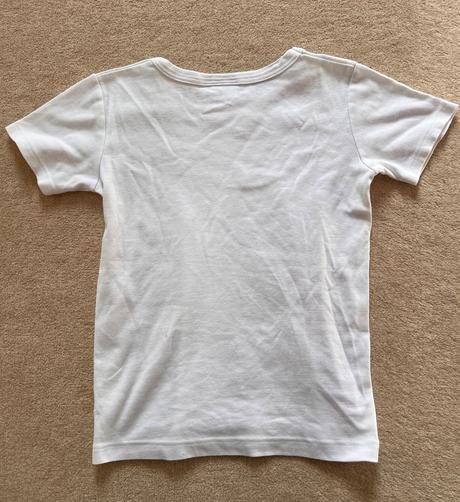 Biele tričko vhodné na telesnú, slovenka,128