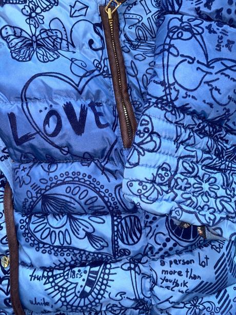 Zimná bunda modrá desigual v.38 top stav, desigual,38