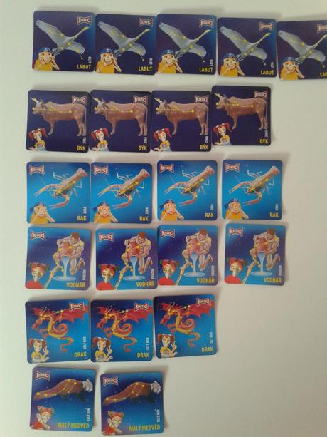 Kostíci - vesmír - hviezdy, 