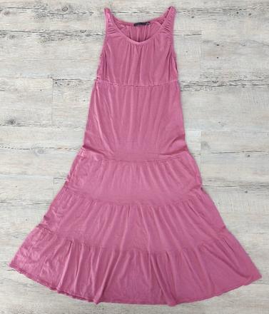 Dlhé šaty v slivkovej farbe, s