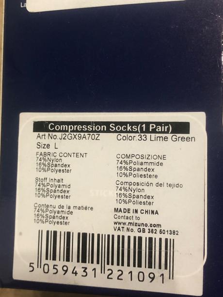 Kompresné ponožky nové, l