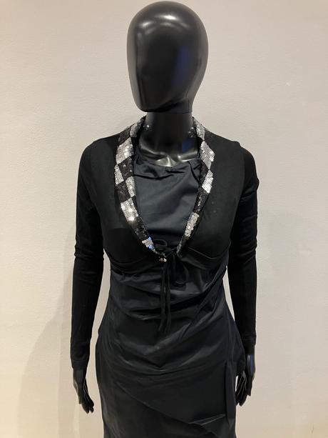 Dámske bolero s flitrami čierne (s/m), s