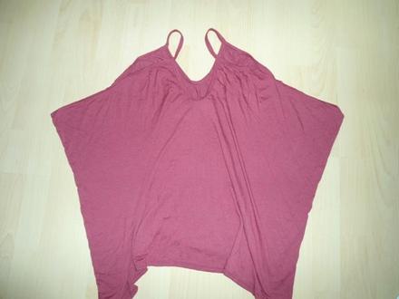 Bordove volne siroke tielko / tricko, l