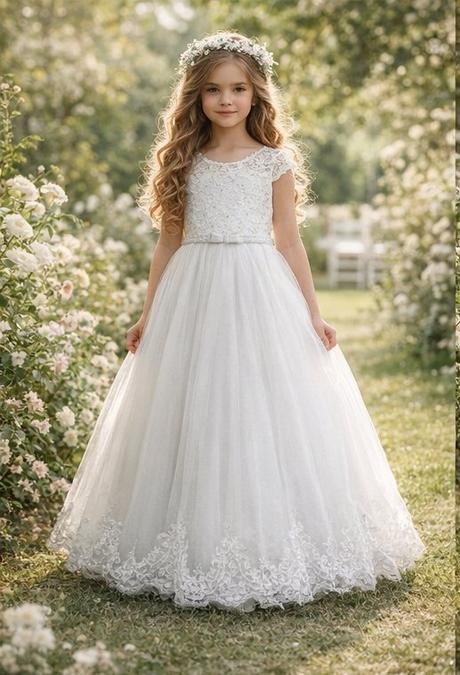 Exkluzívne detské spoločenské dlhé tylové šaty, 140 / 146 / 152