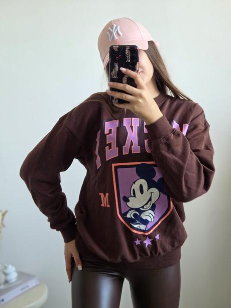 Mickey oversize mikina, h&m,xs
