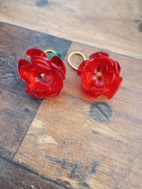 Náušnice z pet- fliaš- ručná práca, 