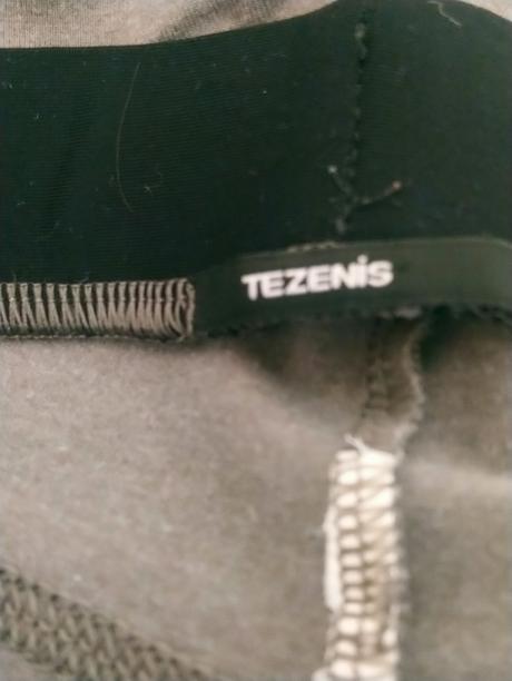 Elastické zeleno sivé 3/4 legíny, tezenis, xs, tezenis,xs