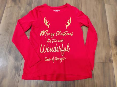 Vianočné tričko 1-krát oblečené 146/152, 146