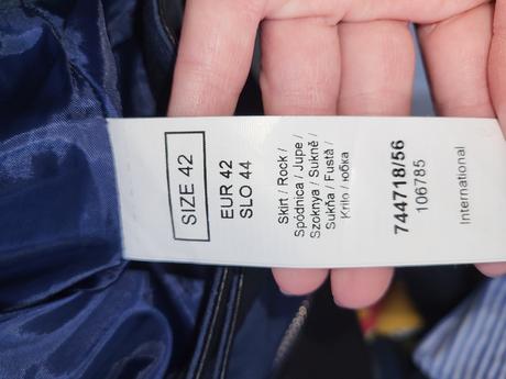 Prekladana sukňa, orsay,42