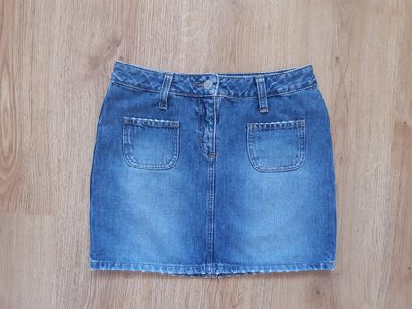 Rifľová sukňa y2k, benetton,36