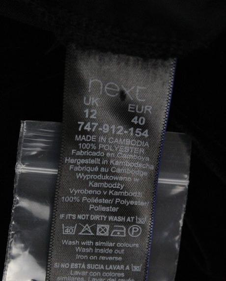 Dámske zamatové tričko next, veľ. 40, next,m