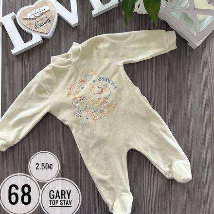 Teplé overalové pyžamko, 68