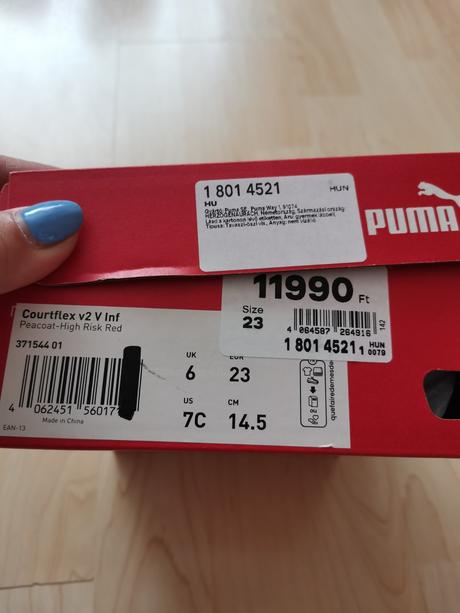 Detská obuv puma, puma,23