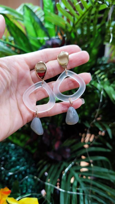 Náušnice visiace kamene,