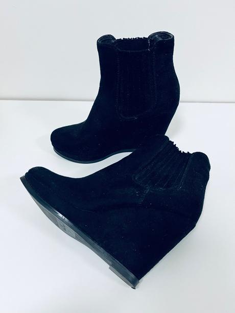 Kotníkové čižmy semišové vel 37, 37