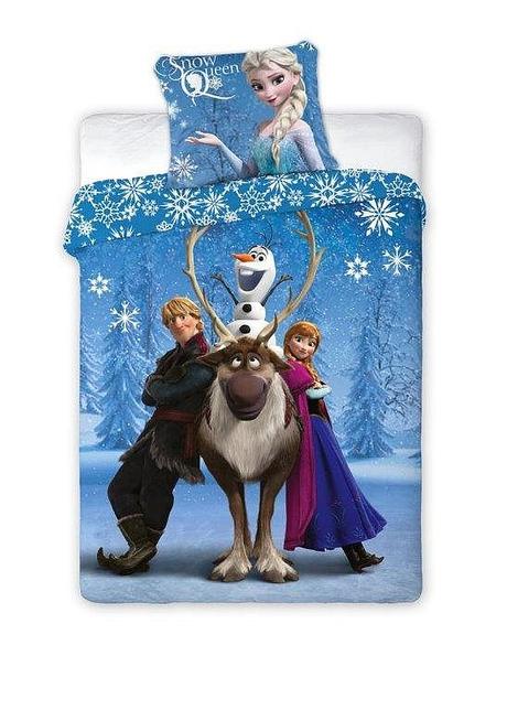 Obliečky ľadové kráľovstvo blue 140/200, 70/90, šírka (cm): 140,dĺžka (cm): 200