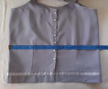 Elegantný top, svetlo sivý, m-l, m