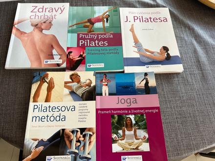 Knihy pilates, joga,