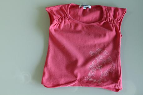 Dkny tričko, ružové s obrázkom, veľ. 12 mes., 80