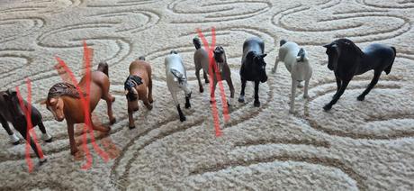 5x koník schleich,