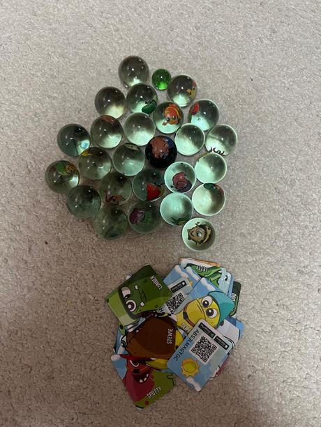 Sklenne gulicky lidl + hra jungle speed, 