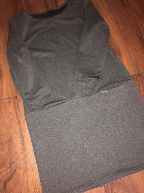 Sivé zimné / jarné šaty, m