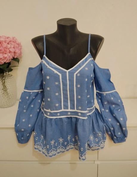 Miss selfridge luxusná vyšívaná blúzka boho chic, miss selfridge,38