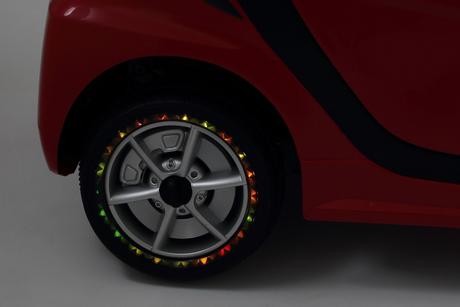 Elektrické autíčko smart for two čierne, kožené se,