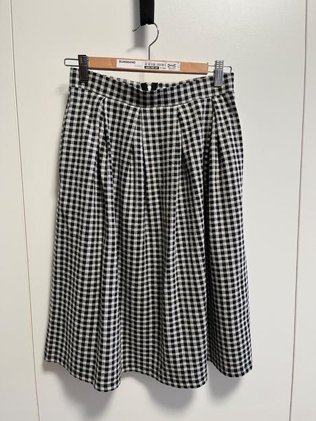 Károvaná sukňa, s