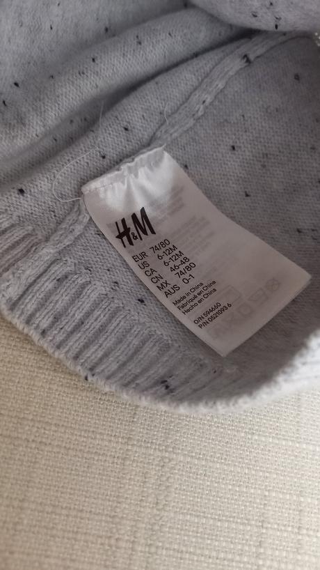 Ciapka 74 hm 6/12mes., h&m,74