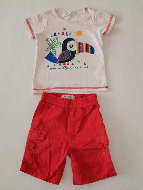 Komplet - tričko+šortky 80/86, babaluno,86