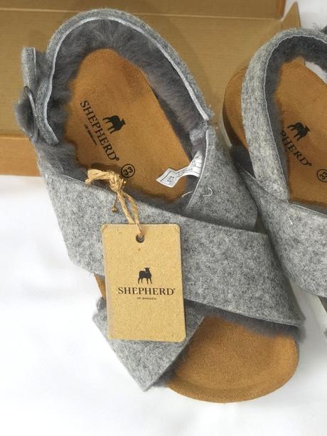 Shepherd - luxusné papučky s ovčou vlnou, 32