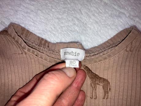 Vrúbkované body so žirafami, newbie,80