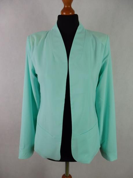 Kvalitné bledozelené sako, s