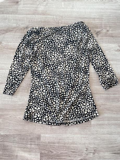 Elegantný top so srdiečkami, l