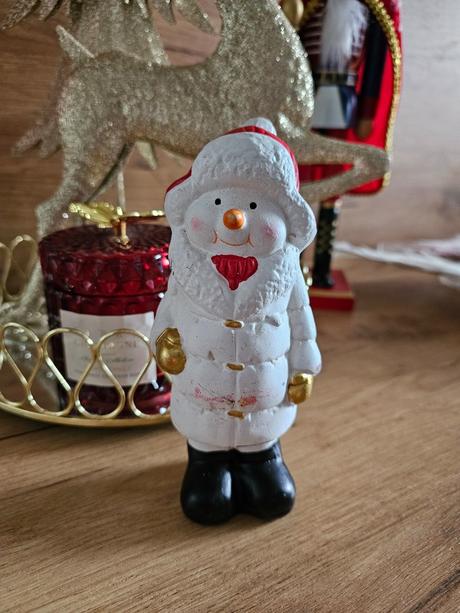 Vianočná soška snehuliak,