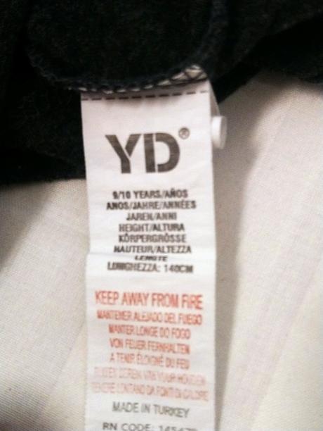 Sivý crop top s farebným motívom, yd, 134/140 cm, 140