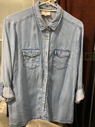 Riflová košeľa, s