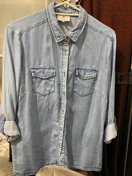 Riflová košeľa, s