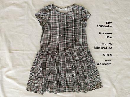 Letné šaty, h&m,116
