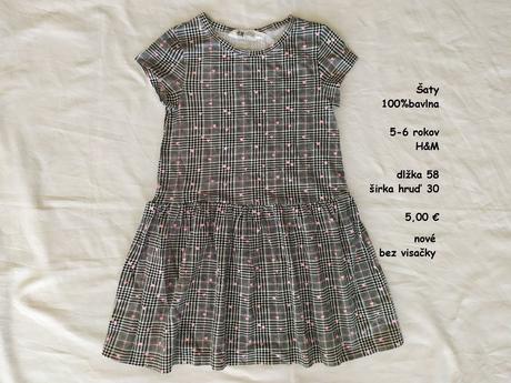 Letné šaty, h&m,116