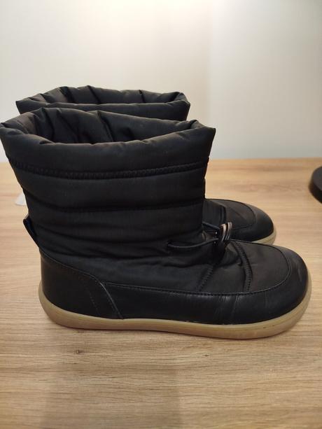 Shapen detské barefoot čižmy frosty black, 33